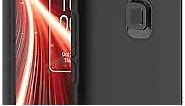 TUDIA DualShield Designed for Verizon TCL 10 5G UW Phone Case (T790s), [Merge] Shockproof Military Grade Dual Layer Heavy Duty Slim Protective Case T790s - Matte Black