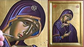 Iconography Lesson: How to Paint an Icon of Virgin Mary