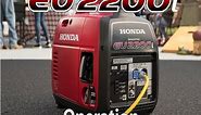Honda EU2200i Generator Operation