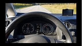 2010 VW Golf Plus 1.6 TDI 0-150 km/h acceleration test