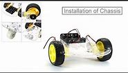 2 Wheel DIY smart Robot Car chassis with wheel complete Assembling tutorial step by step