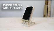 DIY PHONE STAND WITH CHARGER | Ale's Everyday