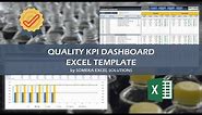 Quality KPI Dashboard Template | Quality Management in Excel!