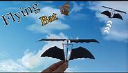 How to make a simple flying toy-flying Bat with paper flapping wings |Simple paper toy |