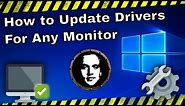 How to Install/Update Drivers for Your Monitor, Screen or Gaming Display - Fix Monitor Driver Issues