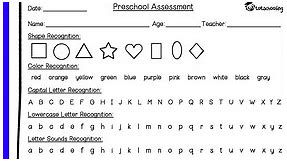 Free Preschool Assessment Form   Mother Goose Time Preschool Curriculum Review