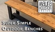 Super Easy DIY Outdoor Benches