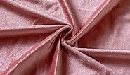 Stretch Velvet Fabric by The Yard for Apparel,Sewing,Crafting,Full Dress 93% Polyester 7% Spandex 63" Wide (Dusty Rose,2Yard)