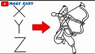 Lord Shree Ram drawing | Easy drawing of Lord Shree Ram step by step | Dussehra drawing easy
