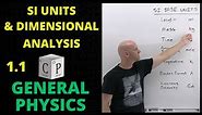 1.1 SI Units | General Physics
