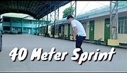 40-Meter Sprint Test ( Physical Fitness Test - Tagalog Explanation)