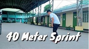 40-Meter Sprint Test ( Physical Fitness Test - Tagalog Explanation)