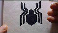 How To Draw Spiderman Homecoming Logo