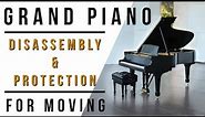 How to Move a Grand Piano - How to Disassemble & Protect a Grand Piano For Moving - Step by Step