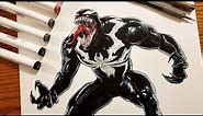 Drawing Venom | Marvel's Spider-Man 2 (Art by Isaac)