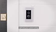 Ring Video Doorbell - Smart Wireless WiFi Doorbell Camera with Built-in Battery, 2-Way Talk, Night Vision, Satin Nickel 8VRASZ-SEN0