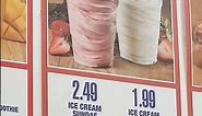 NEW STRAWBERRY Ice Cream at Costco Food Court #shorts