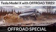 Tesla Model X - OFF ROAD rides (with offroad tires)