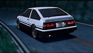 Takumi Drives the Repaired '86 (Initial D Fifth Stage)