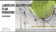 Landscape Architecture Plan and Section in Photoshop