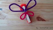 Clothes Pin Butterfly Magnet Craft for Kids