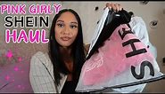 SHEIN HAUL ALL PINK GIRLY ACCESSORIES | CUTE PINK PURSES + CLOTHING AND MORE