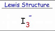 I3- Lewis Structure - Triiodide Ion