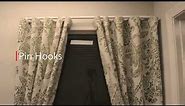 How to hang curtains on a curtain track