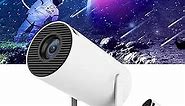 Nano Cast Projector, NanoCast - Smart HD Projector, Nanocast Projector Ceiling, Mini Portable Outdoor Movie Projector, Small Projector for Household (White)