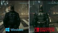 Batman: Arkham Knight [2015] PC vs Switch (Graphics Comparison)