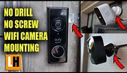 No Drill | No Screw Mounting Options for WiFi Cameras (Blink, Arlo, Eufy, Reolink)