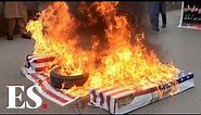 Iran Soleimani death: Crowds burn US flags, chant "death to America" in Iran, Pakistan and Kashmir