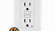 Leviton 15-Amp Smartlockpro Combination Gfci Outlet And Switch, Light Almond C96-GFSW1-00T
