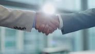 Business people, shaking hands and meeting, introduction or welcome to partnership deal