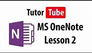 Mind Luster - Learn MS OneNote Tutorial Lesson 2 Notebook Properties and Saving Notebook