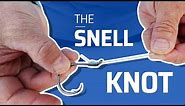 HOW TO SNELL FISHING HOOK - STRONGEST FISHING KNOT TO A HOOK