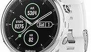 Garmin fenix 5S Plus, Smaller-Sized Multisport GPS Smartwatch, Features Color Topo Maps, Heart Rate Monitoring, Music and Contactless Payment, White/Silver