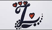 How to make L letter tattoo | Beautiful L letter tattoo design | Best tattoo design idea | Letter L