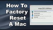 How To Erase & Factory Reset A Mac & Reinstall macOS - Step By Step Guide