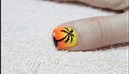 Letnji nokti - Summer ombre sa nail art palmom