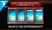 Xiaomi Redmi 3 3pro 3s 3x Comparison Review (English Subtitles)