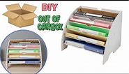 DIY FROM CARDBOARD BOX // How to Organize Office Files