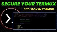 How To Set Password In Termux | By Technolex
