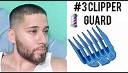 What A Number #3 Hair Clipper Guard Looks Like | 3/8 inch | 10 mm | Buzz Cut