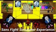 My Beginners Experience In Sans Fight Simulator. (Roblox Undertale Sans Fight Simulator Walkthrough)