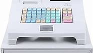 Cash Register with Point of Sale,48-Keys LED Display,Electronic Cash Register with Removable CashTray,Small Square Money Drawer,Multifunction Cash Register for Small Business/Retail/Restaurant