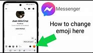 how to change emoji next to the message bar in messenger