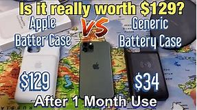 iPhone 11 Pro: Apple Smart Battery Case $129 vs $34 Generic Battery Case (Watch Before You Buy)