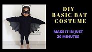 DIY HALLOWEEN BAT COSTUME || DIY BASIC BAT COSTUME || HALLOWEEN DIY