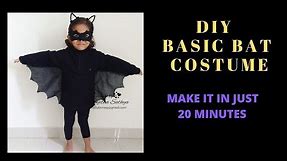 DIY HALLOWEEN BAT COSTUME || DIY BASIC BAT COSTUME || HALLOWEEN DIY